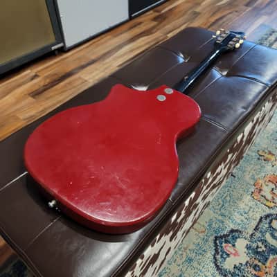 1960 Supro Belmont Poppy Red w/ Case image 15