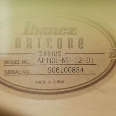 Ibanez  Artcore AF-105-NT-12-01 2006 - Natural image 10