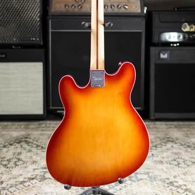 Squier Affinity Series Starcaster Deluxe Semi-Hollow Electric Guitar - Sienna Sunburst image 7