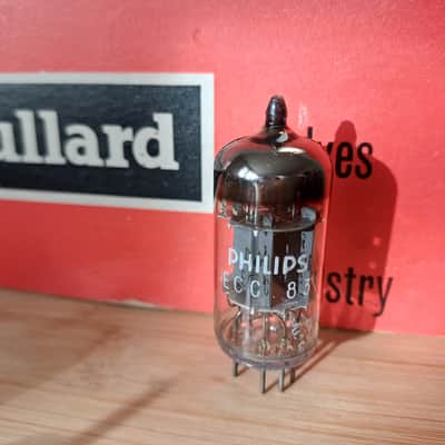 Superb 1970 NOS MULLARD Blackburn ecc83 12ax7 UK I63 Valvo label, extra strong, Orange Hiwatt Marshall Vox image 2
