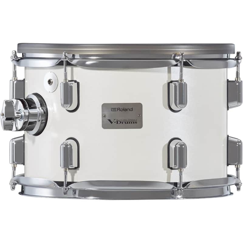 Roland V-Drums Acoustic Design Tom Pad 10x7 Pearl White image 1