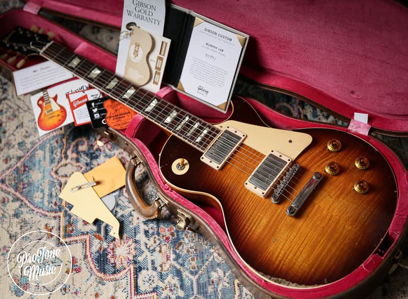 2020 Gibson Custom Shop 59' Les Paul Ultra Heavy Aged Murphy Lab Kindred Burst image 1