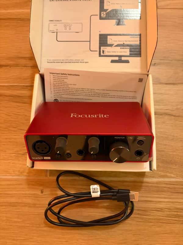 Focusrite Scarlett Solo 3rd Gen USB Audio Interface 2019 - Present - Red / Black image 1