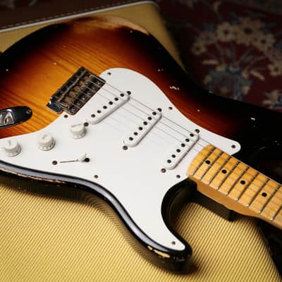 Fender USA Custom Shop 54' Stratocaster Heavy Relic Two Colour Sunburst image 18