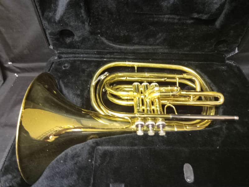 Jupiter JMH550 Marching French Horn serial D00751 - Lacquer image 1
