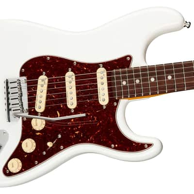 Fender American Ultra Stratocaster Rosewood Arctic Pearl image 5
