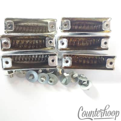*Pearl 6x Snare Drum Lugs Chrome 2 1/4"Slingerland Sound King Copy Vintage Japan image 3