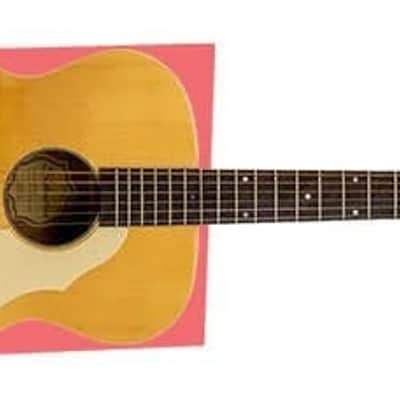 Silvetone 600EN Orchestra Body Electric Acoustic Guitar with Fishman® Clearwave60 preamp w/ Built In Tuner Natural Finish image 1