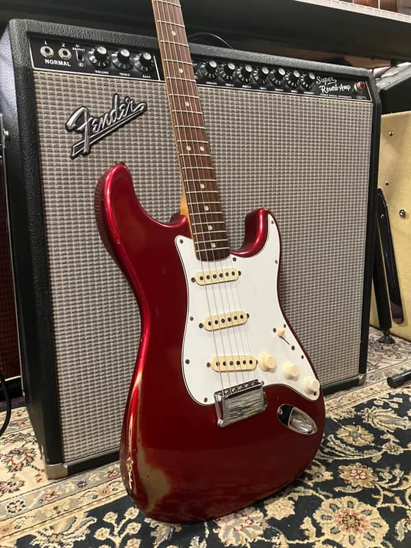 Fender Stratocaster Rosewood 1966 Candy Apple Red image 1
