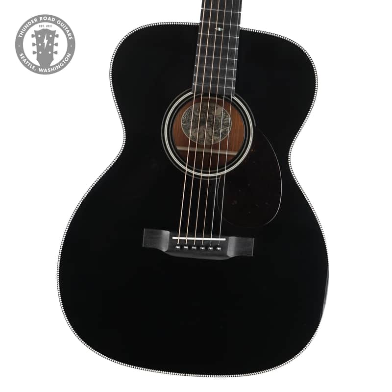 New Collings OM2H Cocobolo Jet Black Top image 1