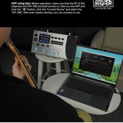 M-vave MK-300 Guitar Multi-Effect Processor | ANN Neural Modeling 120AMP/360FX | 10h Battery+300s Looper+128 Drum MIDI DAW,price include the import duty to US buyer image 9