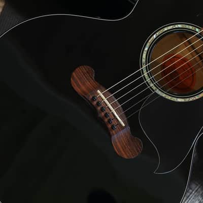 2004 Gibson EC Special Acoustic Guitar Black Ebony + OHSC image 5