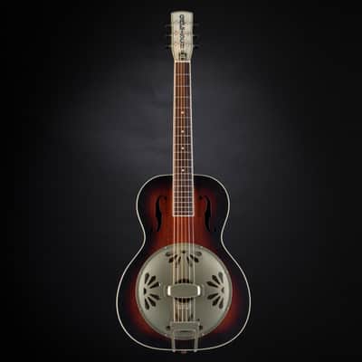 Gretsch G9240 Alligator Round-Neck Biscuit Cone Resonator (Sunburst) - Dobro image 2
