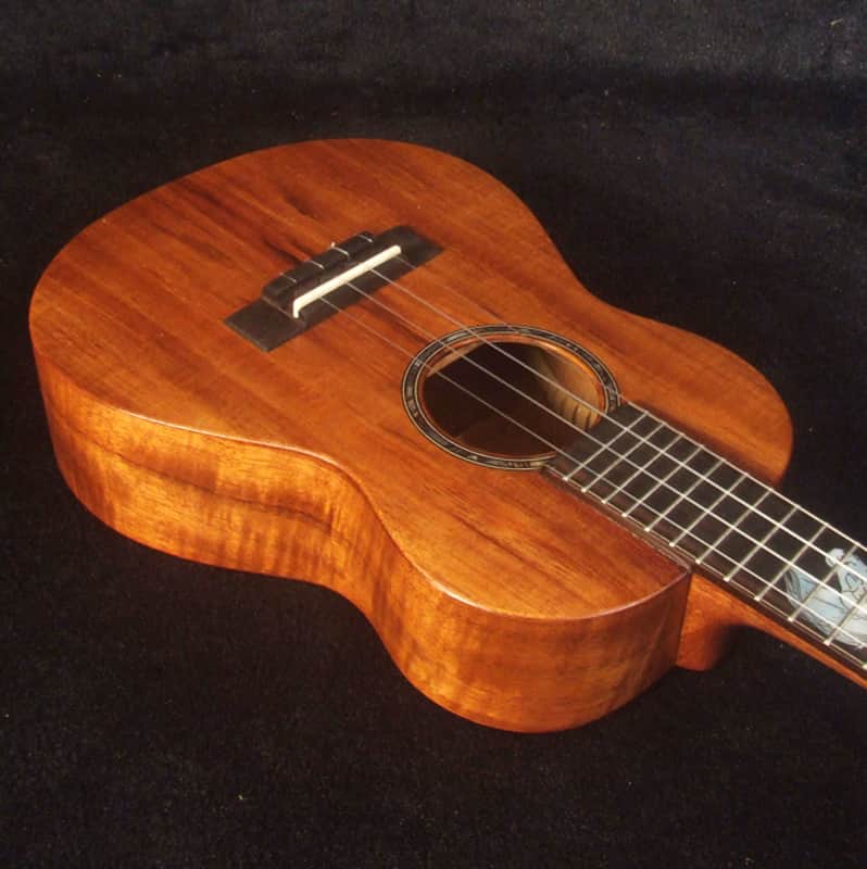 Handcrafted Concert Ukulele, Solid Hawaiian Koa, Horse Inlay, Soft-bag, Bruce Wei UG15-2937 image 1
