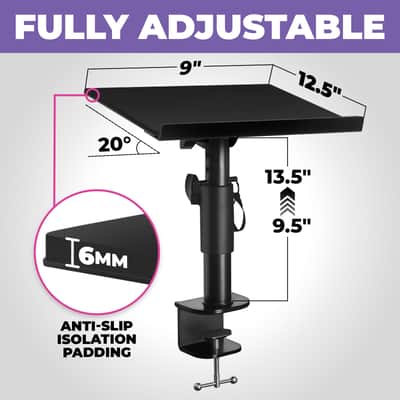 Liquid Stands Laptop Desk Mount - 9x12.5" Adjustable Laptop Mount for Desk Holds Up to 65 LBS - Versatile Laptop Arm Mount for Desk, Piano & Workstations – Ergonomic & Adjustable Design image 3