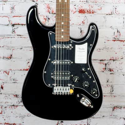 Fender Standard Strat HSS, Laurel Fingerboard, Black Pickguard, Black image 1