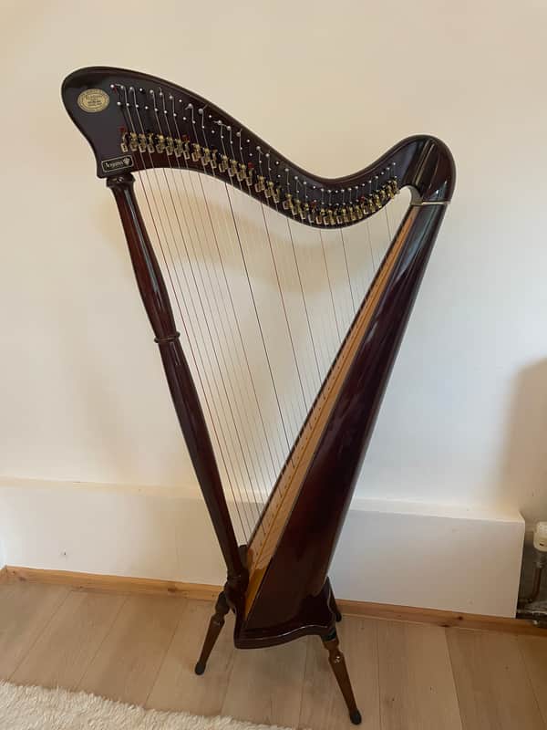 Aoyama (Elysian) Clive Morley 34 String Harp Hempson Harp - Mahogany image 1