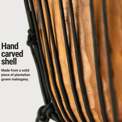Meinl Percussion HDJ4-M Nile Series Headliner Rope Tuned Djembe, Medium: 10-Inch Diameter image 3