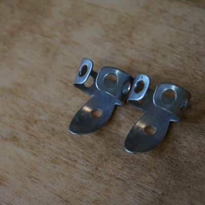 Vintage National Finger Picks Pair Oval 8 1940s/50s Banjo Dobro Lap Steel Pat. No. 1787136 Rare image 3