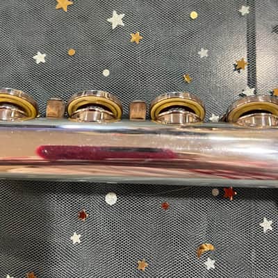 Verne Q.Powell Handmade Conservatory Silver Flute 1951 - sterling silver image 10