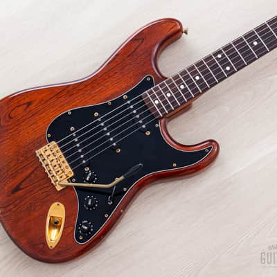 1992 Fender Stratocaster Order Made Walnut Satin Nitro Lacquer w/ Gold Hardware & Case, Japan MIJ Fujigen image 1