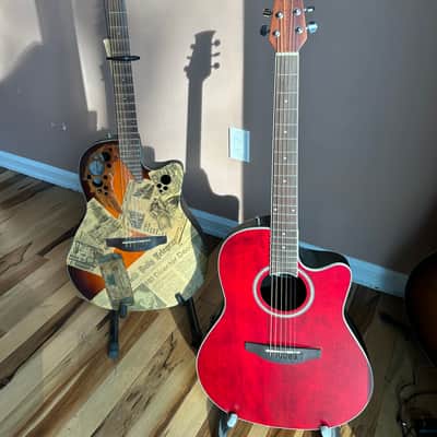 Applause AB-24-2S Ovation Acoustic/Electric Guitar 2020’s - Ruby Red Satin image 9