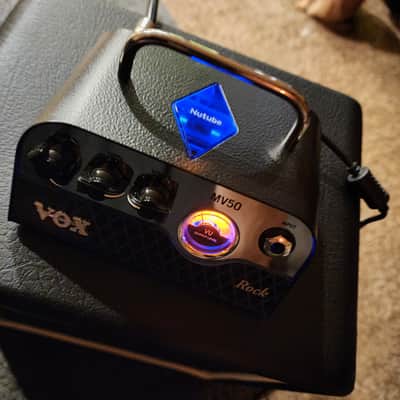 Vox MV50 Rock 50 watt Nu-Tube head and cab 2020's - Black image 3