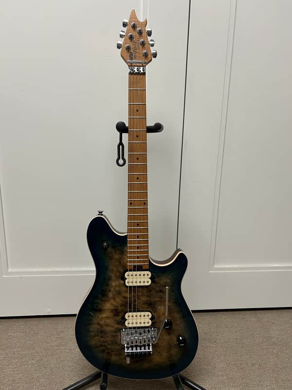 EVH Wolfgang WG Special QM with Baked Maple Neck - Indigo Burst image 1