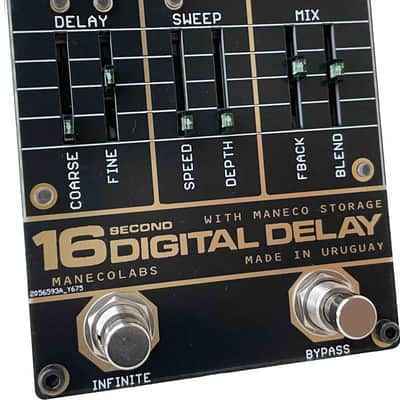 Maneco Labs SIXTEEN SECONDS DELAY VINTAGE COMPACT pedal (BPNYC) Bild 2