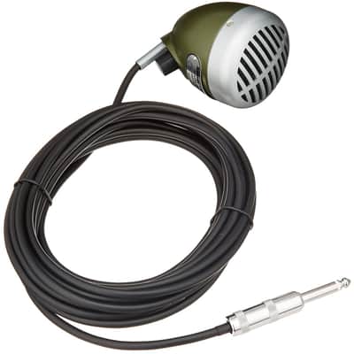 Shure 520DX Green Bullet Classic Harmonica Microphone w/ cable image 4