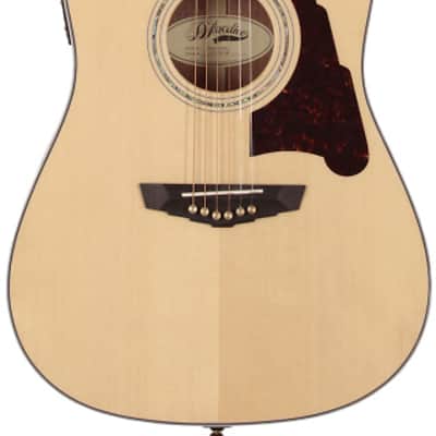 D'Angelico SD-300 Lexington Dreadnought Acoustic Guitar Natural Solid Sapele Hard Case EQ image 1