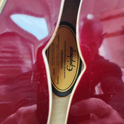 Epiphone Emperor Swingster with Rosewood Fretboard 2014 - 2019 - Wine Red image 6