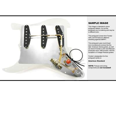 Fender Stratocaster Pickguard, 11-Hole, 3-Ply White image 3