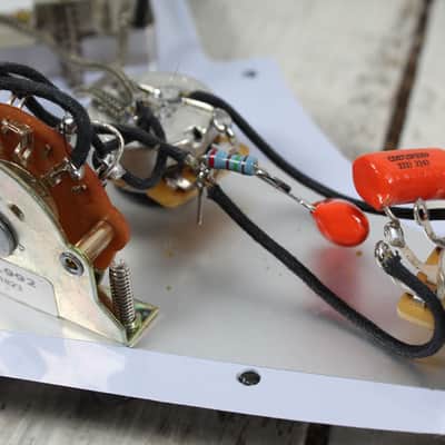 Loaded Electric Guitar Pickguard with Dual Burstbucker Humbucker Guitar Pickups image 9