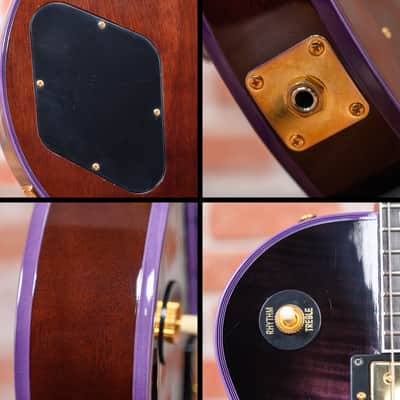 Gibson Custom Shop Les Paul Custom 70th Anniversary Flame Maple Top Purple Widow Burst 2022 w/OHSC image 15
