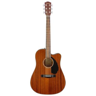Fender CD60SCE Dreadnought Electro Acoustic Guitar - Mahogany image 2