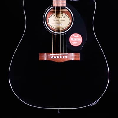 Fender CD-60SCE Dreadnought, Walnut FB, Black image 1