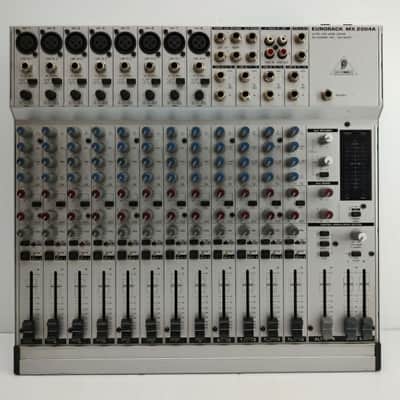 Behringer Eurorack MX2004A 20-Channel Mic / Line Mixer 2000s - Silver image 1