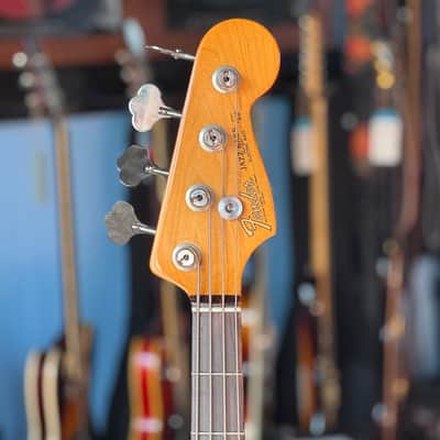 1998 Fender American Vintage Reissue '62 Jazz Bass AVRI Olympic White 100% Clean & Stock image 9