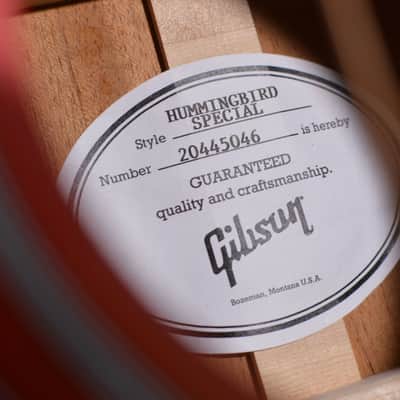 Gibson Hummingbird Special Satin Vintage Cherry Sunburst w/ FREE Same Day Shipping image 8