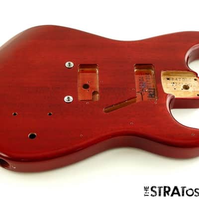 Fender Squier Paranormal Strat-O-Sonic BODY Parts Crimson Red Transparent image 1