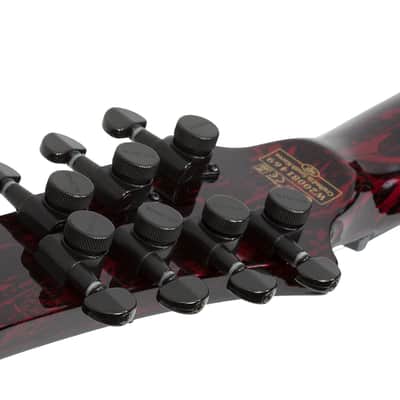 Schecter 1477 C-7 Multiscale Silver Mountain 2020s Blood Moon image 5