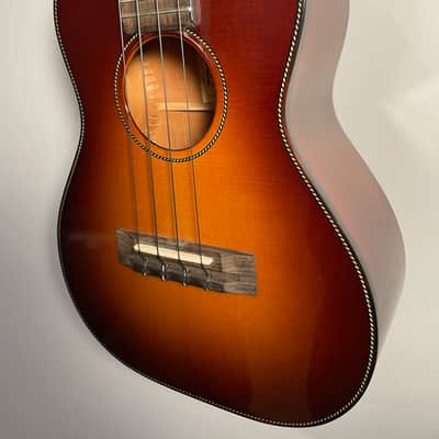 Pono MTD-SP-SB Solid Spruce / Mahogany Tenor Ukulele – Gloss Sunburst (2018) image 5