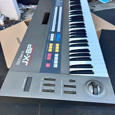 Roland JX-8P 61-Key Polyphonic Synthesizer with PG-800 Programmer 1984 - 1986 - Black