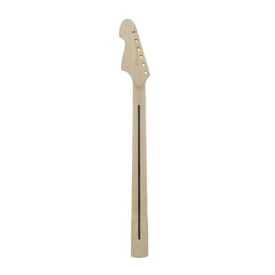 Electric Guitar Neck, 22 Frets 30 Inch Scale, Maple Wood with Rosewood Fretboard, White Block Inlay & Black Back Line, Unfinished, 42mm Nut image 3