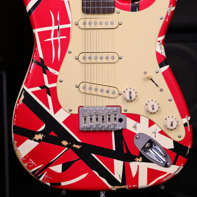Dhatarattha SSS Strat-Style – Red Stripe Nitro Relic image 3