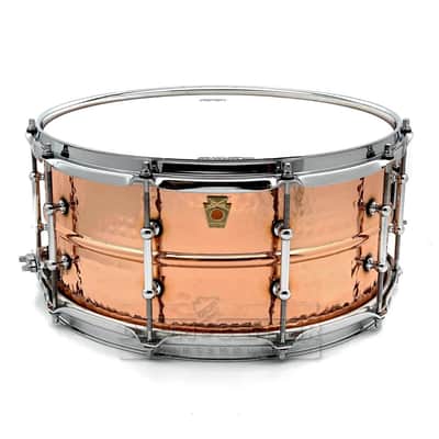 Ludwig LC662KT Copper Phonic Snare Drum 14x6.5 Hammered w/Tube Lugs image 1