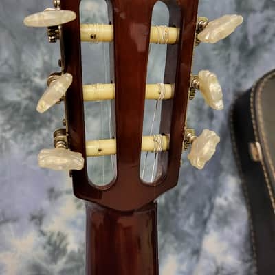 Vintage 1979 Hohner Classical HG-14 Guitar Natural  New Strings Original Soft Shell Case image 9