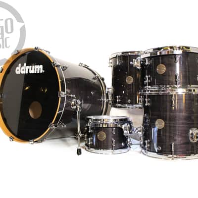 DDrum Dios Maple 22x20" - 10" - 12" - 14" - 16" 5 pcs Transparent Black image 1