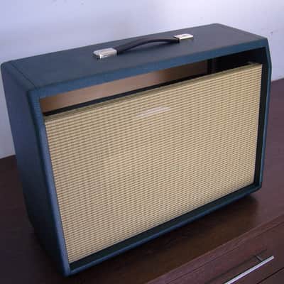 Fender Blackface amp shell green combo image 3